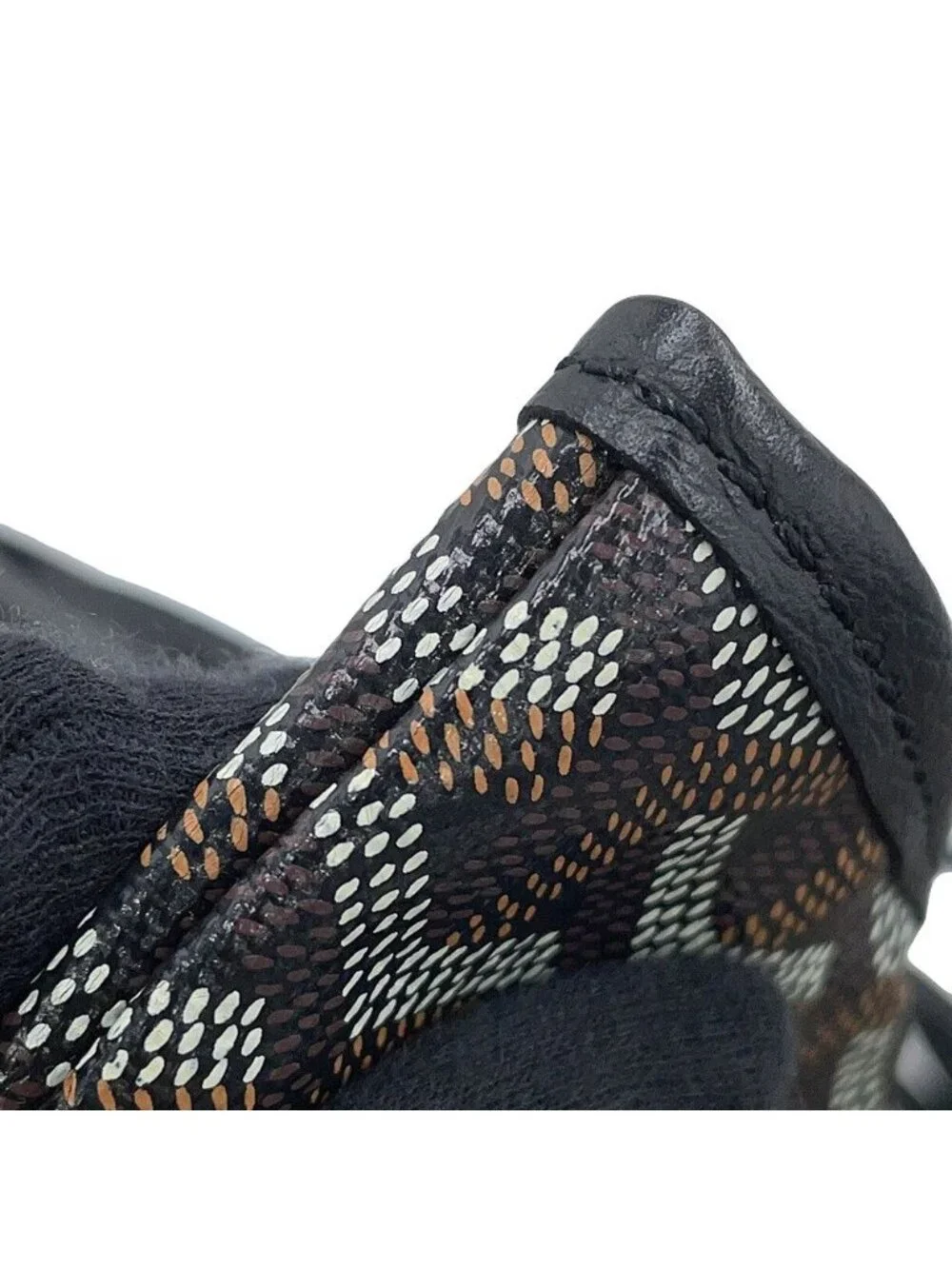 Goyard Tote Bag Saint Louis PM Herringbone Leather Black